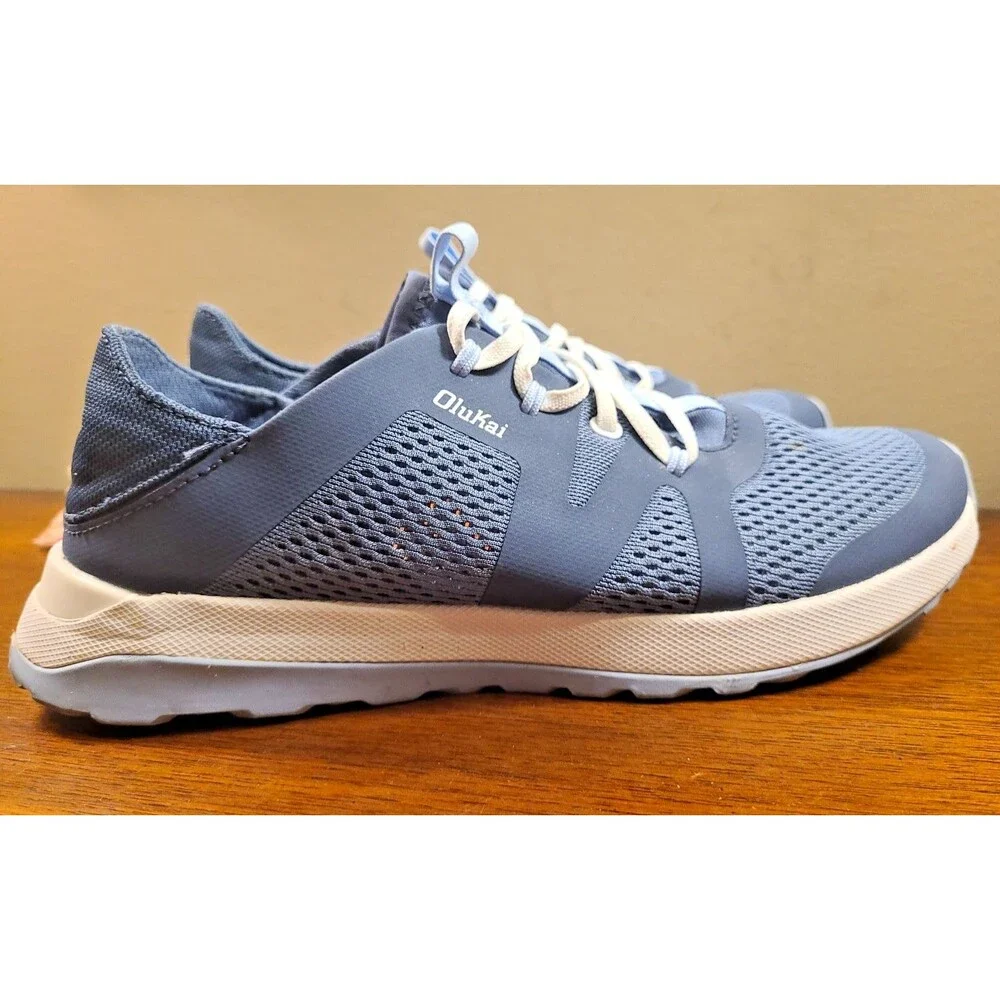 OluKai Huia Womens Athletic Slip On Sneakers Blue 20492-VNZC Size US 8.5 EU 38.5